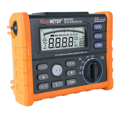 Ελέγχων αντίστασης γης χειροκίνητο εργαλείο μέτρησης για την επιθεώρηση και την αντιμετώπιση προβλημάτων του συστήματος ηλεκτρικής γείωσης