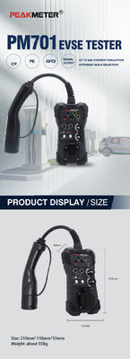PM701 EVSE Tester Υψηλής Απόδοσης Μηχανή Διαγνώρισης Για Αυτοκίνητα EVSE Adapter Για Όλα Τα Τυποποιημένα Σταθμούς Τεχνολογίας Αλλαγής με Προεπιθεώρηση PE